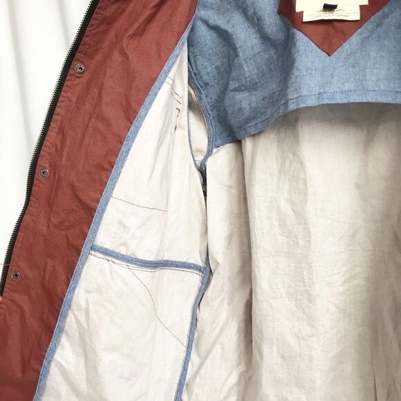 Native Youth burgundy hooded light jacket size L - Picture 8 of 10